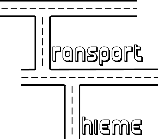 Das Logo unserer Firma,zwei T-Buchstaben, angeordnet wie eine Strassenkreuzung